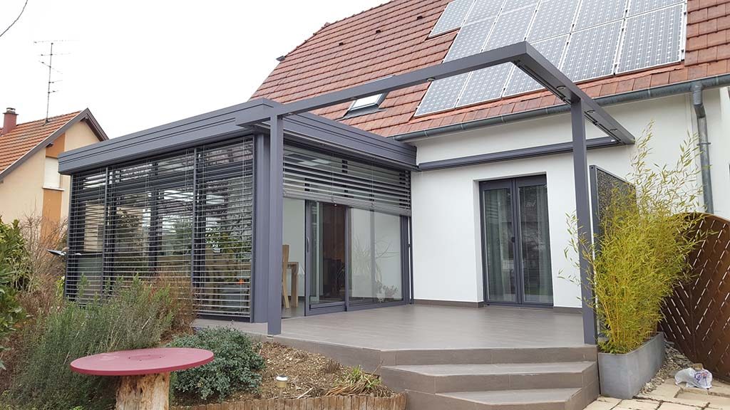 illustration véranda pergola